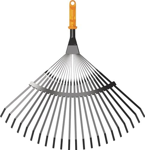 FISKARS Fächerbesen OneClick Arbeits-B.375mm Metall 20 Metallzinken FISKARS