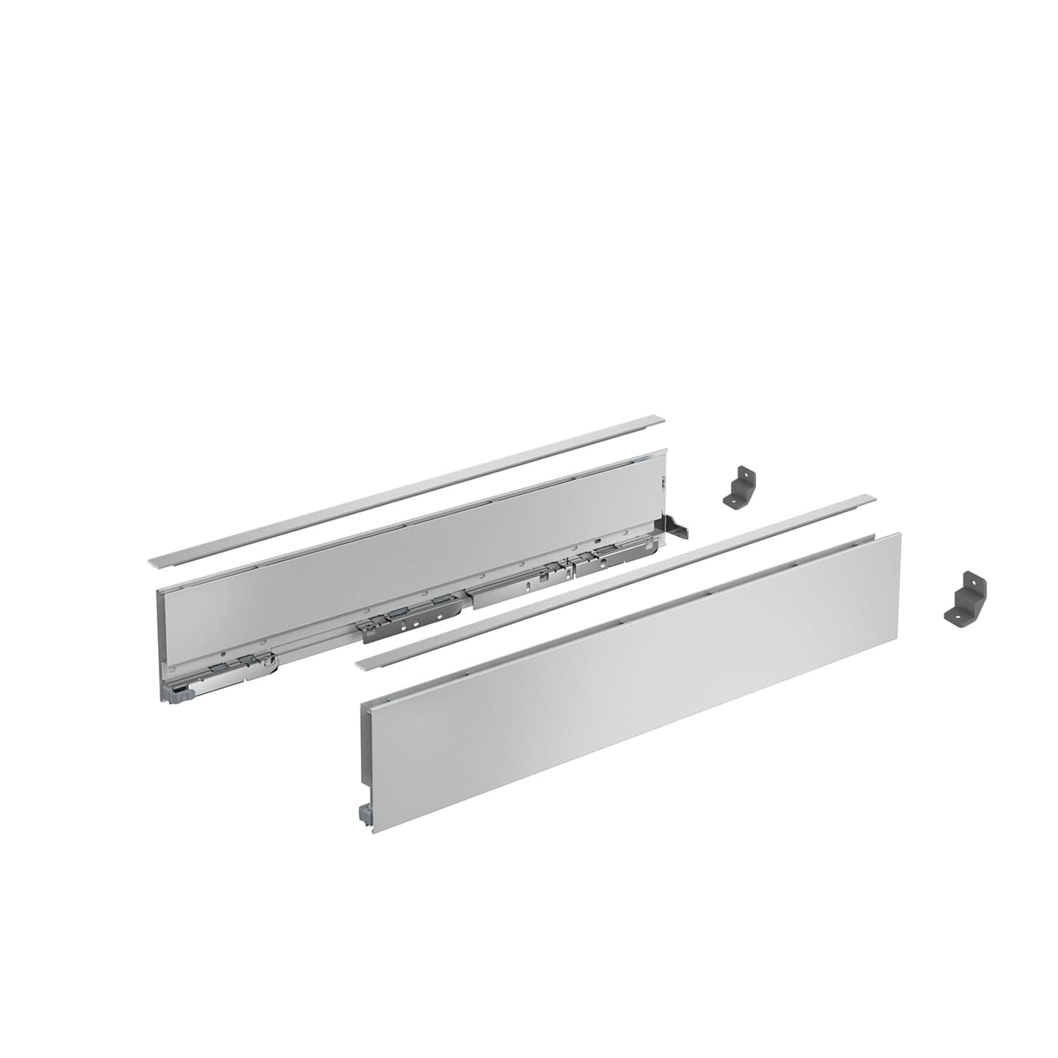 HETTICH AvanTech YOU Set Zarge, Höhe 101 mm x NL 450 mm, silber, links und rechts, 9353339