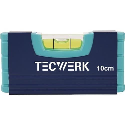 TECWERK Wasserwaage 10cm Alu.blau ± 1,0 mm/m TECWERK
