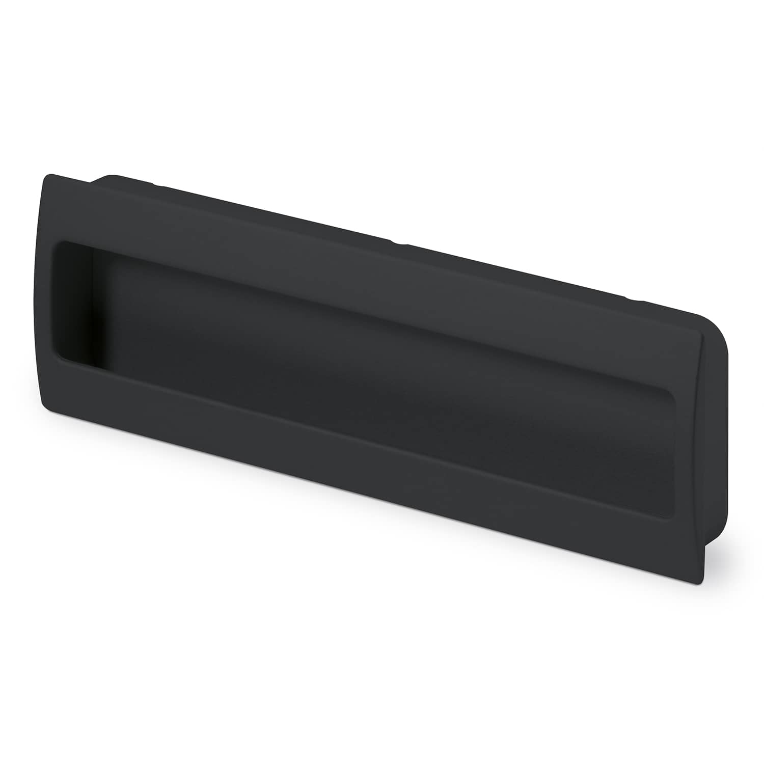 HETTICH Einsetzgriff Misnia, Bohrabstand 96 mm, L 116 mm, B 54 mm, H 18.5 mm, Schwarz matt, 9345413