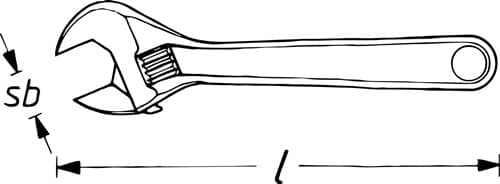 HAZET Rollgabelschlüssel 279-12 max.38mm L.306mm m.Einstellskala HAZET