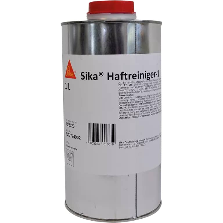 Sika Haftreiniger-1 – Haftvermittelnder Oberflächenreiniger, 1000 ml.