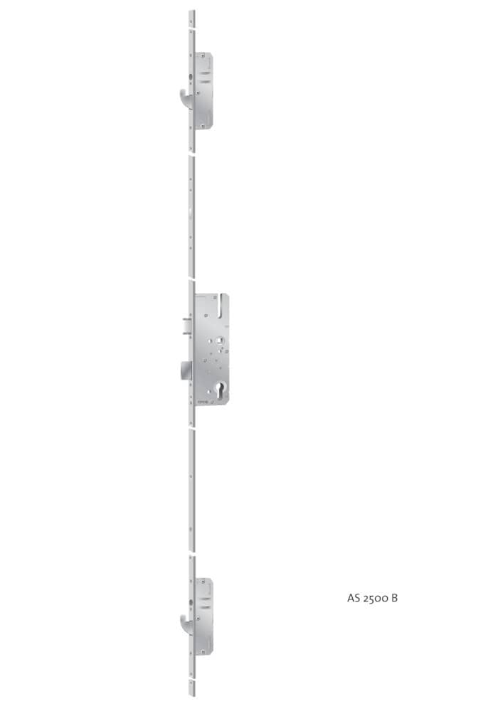 KFV Mehrfachverriegelung MFS AS2500SAG, 10/92 mm, kantig, Stahl