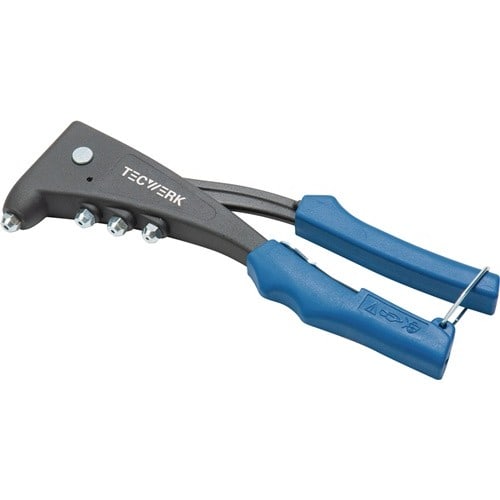 TECWERK Handblindnietsetzgerät L.255mm Arbeitsber.2,4-5mm m.Öffnungsf.TECWERK