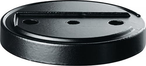 TECWERK Türstopperunterlage 3699 GP D.70mm H.10mm Silik.schwarz Dübelmontage TECWERK