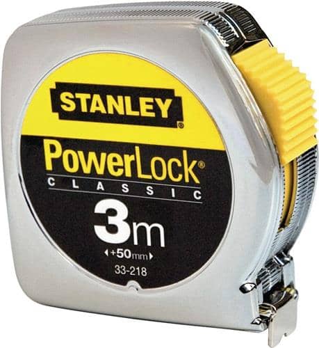 STANLEY Taschenrollbandmaß PowerLock® L.10m B.25mm mm/cm EG II Ku.Automatic SB