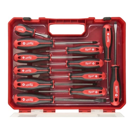 MILWAUKEE 12-teiliges Set PH/PZ/SL Schraubendreher Tri-Lobe