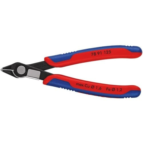 KNIPEX Elektronik-Seitenschneider Super-Knips® L.125mm Form 8 Facette ja,sehr kl.brün.