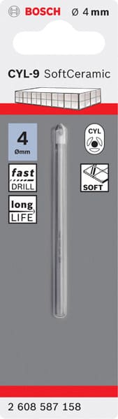 BOSCH Fliesenbohrer CYL-9 Ceramic, 4 x 70 mm