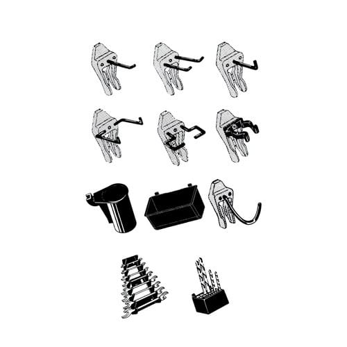 RAACO Werkzeughaken-Mixset 84tlg. f.Art.Nr.795605,795584,795698-699 Clip Mix 84