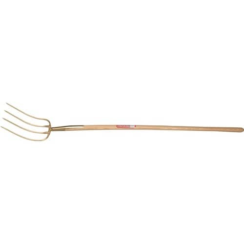 FREUND VICTORIA Dunggabel Erntekönig Zinken-L.310mm 4 Zinken norddeutsch geschmiedet,m.Stiel
