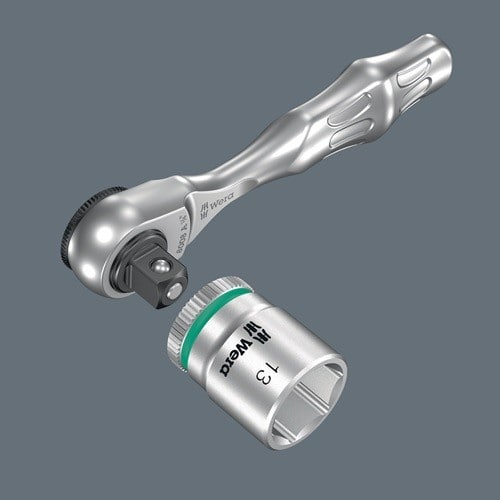 WERA Hebelumsch.kn.8008 A Zyklop Mini 3 1/4 Zoll 60 Z.Umschalth.WERA