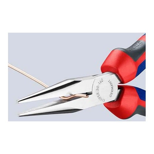 KNIPEX Langbeckzange Gesamt-L.160mm Form 2 Kopf verchr.lang,flach-rund Comfort-Griff