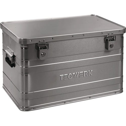 TECWERK Aluminiumbox L595xB390xH380mm 70l m.Klappverschluss u.Zylinderschl.TECWERK
