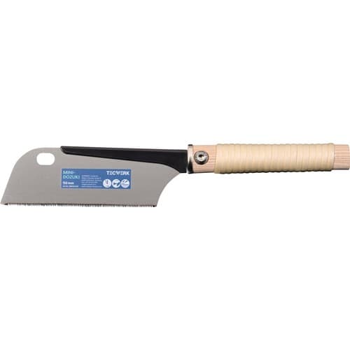 TECWERK Japansäge/Feinzugsäge Mini Dozuki Blatt-L.150mm Gesamt-L.370mm ger.Rattangriff