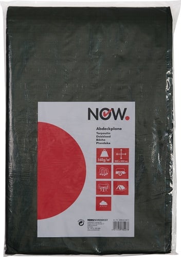 NOW Gewebeplane Super Tarp B.3000xL.4000mm olivgrün G.160g/m²