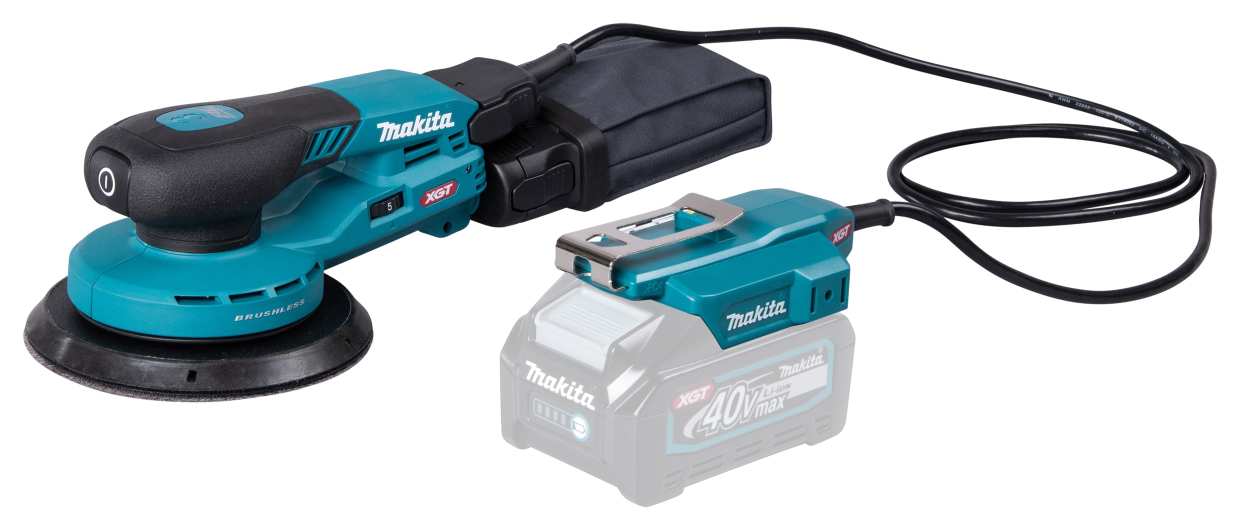 MAKITA Akku-Exzenterschleifer 40V BO004CGZ ohne Akku und Ladegerät