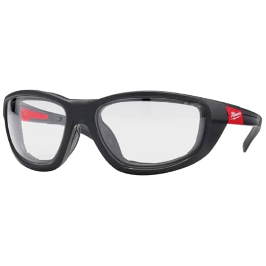 MILWAUKEE klar, mit abnehmbarer Schaumstoffauflage Premium Schutzbrille