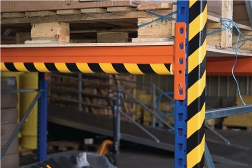DANCOP Rohrschutz gelb-schwarz auf Zuschnitt mm PUR-Schaum Typ R 30