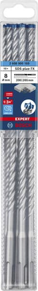 BOSCH EXPERT SDS plus-7X Hammerbohrer, 8 x 200 x 265 mm, 10-tlg.. Für Bohrhämmer
