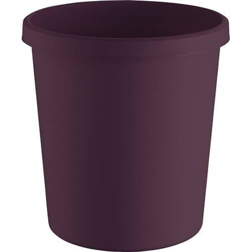 HELIT Papierkorb 18l H331xØ315mm m.Griffrand Ku.rot HELIT