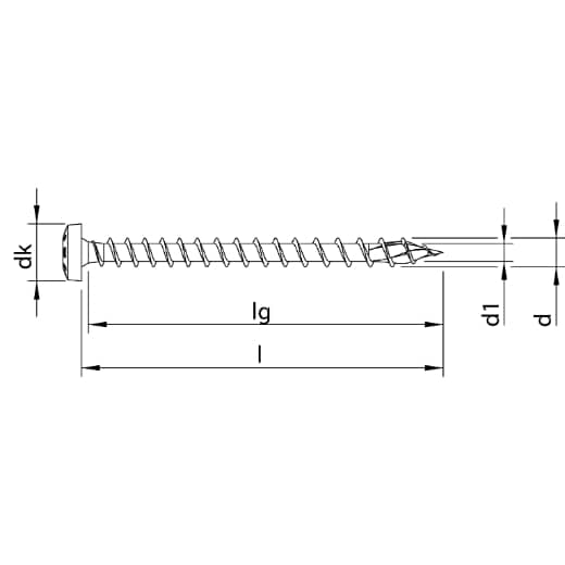HECO TOPIX-plus A2 3,0 x 30, Rundkopf, T-Drive, Variables Vollgewinde, blank, gleitbeschichtet