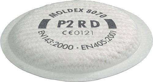 MOLDEX Partikelfilter 807001 EN 143:2021 P2 f.Ser.8000 MOLDEX