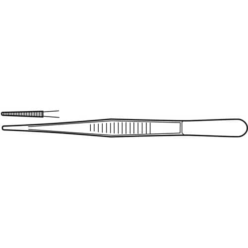 TECWERK Universalpinzette Gesamt-L.145mm Antihaftbeschichtung TECWERK