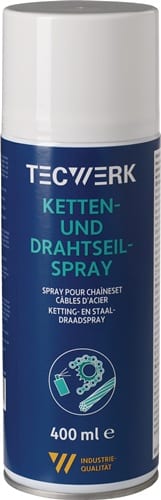 TECWERK Ketten-/Drahtseilspray gelblich 400ml Spraydose TECWERK