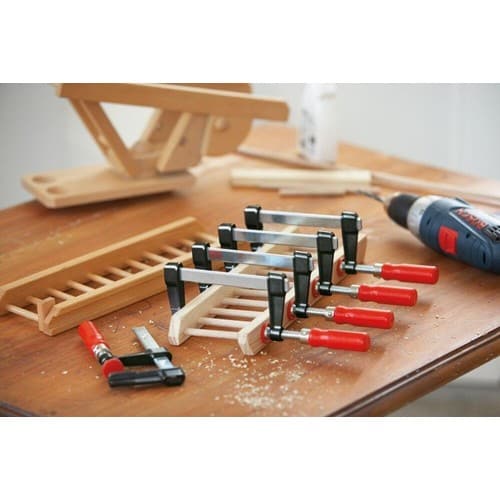 BESSEY Druckgussschraubzwinge LM Spann-W.150mm A.50mm Holzgriff 15x5mm BESSEY