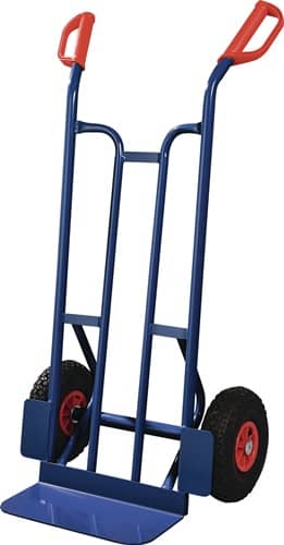 TECWERK Sackkarre H.1150mm Schaufel-L150xB400mm Luft-Bereifung Trgf.250kg blau TECWERK