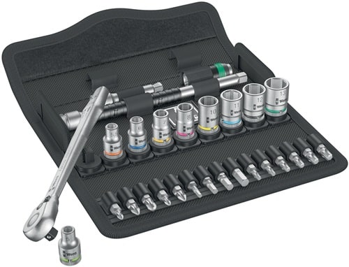 WERA Steckschlüsselsatz 8100 SA 8 Zyklop 28-tlg.1/4 Zoll SW 5-13mm Z.72 6KT WERA