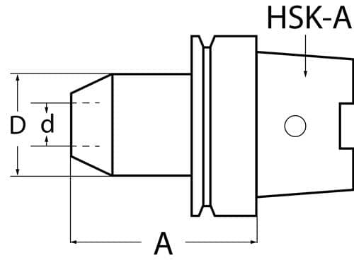 Flächenspannfutter DIN 69893A Weldon HSK-A63 TECWERK