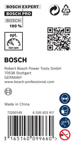 BOSCH Maschinenholzbohrer, M-Spitze 18 x 400 mm, d 10 mm