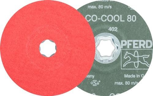 PFERD TOOLS Fiberscheibe COMBICLICK CO-COOL D.125mm K.80 INOX/Alu.Keramikkorn PFERD
