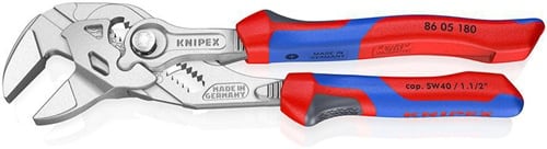 KNIPEX Zangenschlüssel L.180mm Spann-W.40mm verchr.Mehrkomp.-Hülle KNIPEX