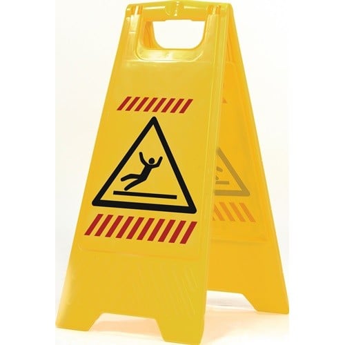 SPRINTUS Warnschild Achtung Rutschgefahr Piktogramm B 300xH 570mm