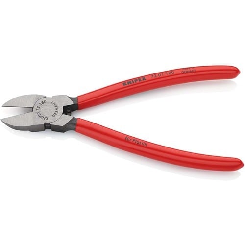 KNIPEX Seitenschneider f.Ku.L.180mm ger.Ku.-Überzug KNIPEX