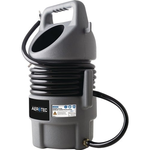 AEROTEC Mobiles Sandstrahlgerät 10l Luftverbrauch 240l/min Korngröße 0,4-0,8mm 6,7bar