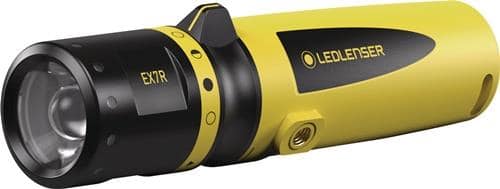 LEDLENSER LED-Taschenlampe EX7R 50-220 lm Akku Li-Ion 65-140m schwarz/gelb LEDLENSER
