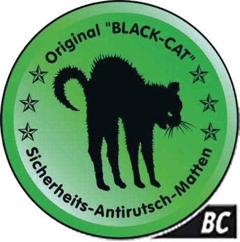 WADO MAROTECH Sicherheitsantirutschmatte BLACK-CAT orig.-BC- L0,6m B2,4m D3,3mm