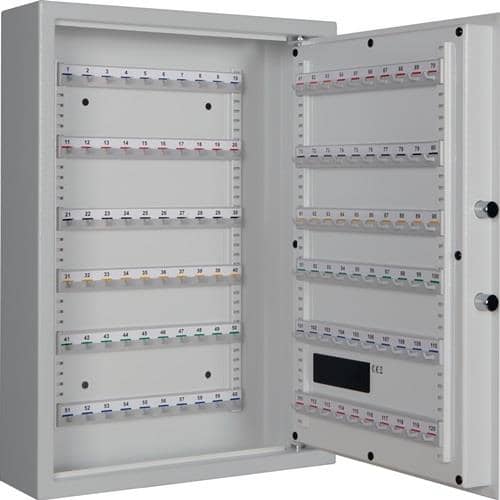 Schlüsselschrank SLE 120 H630xB460xT130mm 1-türig Elektronikschloss Anz.Hak.120