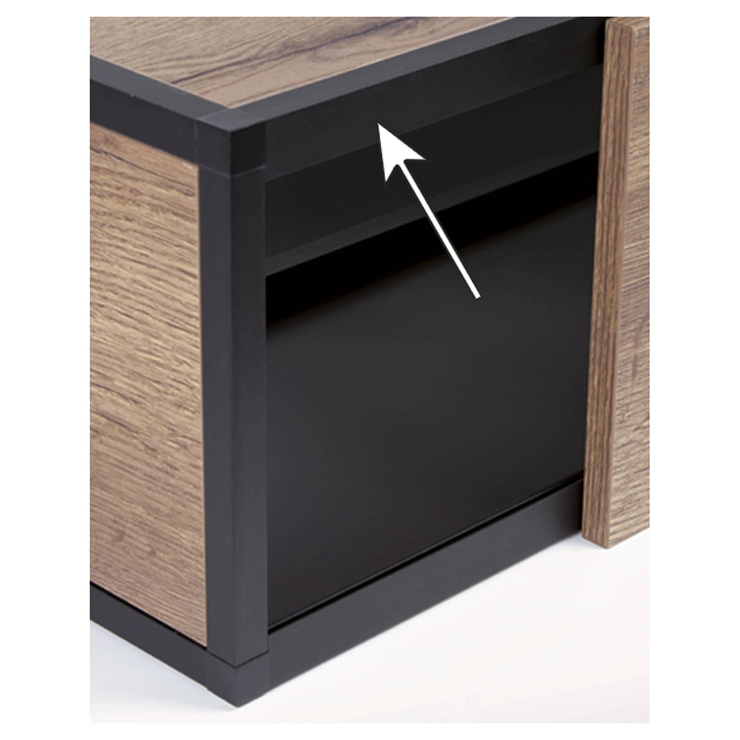 HETTICH Cadro Schiebetürprofil vorliegend, oben, 3000 mm, Edelstahl Optik, 9298799