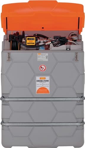 CEMO Dieseltankanlage Premium 1500l L1150xB1200xH1800mm m.Pumpe u.Zapfpistole