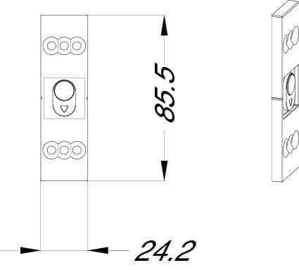 WINKHAUS T-MAGNETCLIP 1,5 EAV4+/BM+ SB U24X5,5 GR,