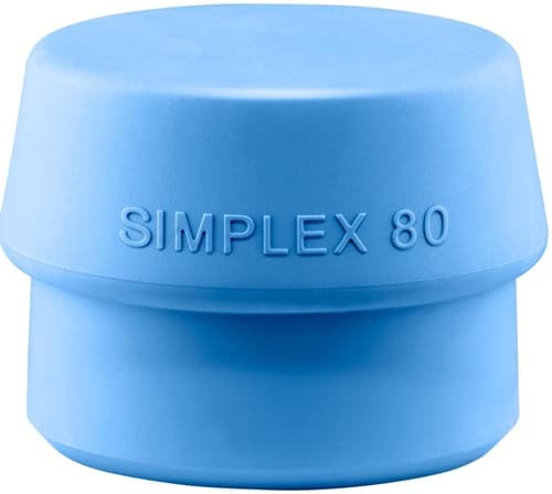 HALDER Schonhammerkopf SIMPLEX Kopf-D.80mm TPE-soft blau weich HALDER