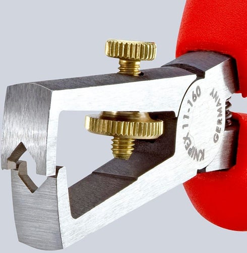 KNIPEX Abisolierzange L.160mm pol.Mehrkomp.-Hüllen m.Öffnungsf.KNIPEX