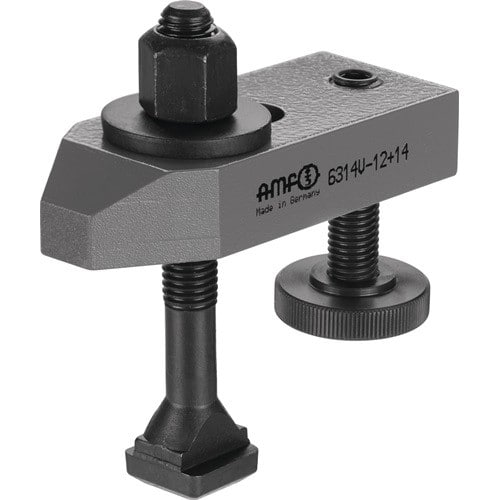 AMF Spanneisen Nr.6314V f.T-Nut 14mm Spann-H.10-38mm Spannschraube M12x14x100mm AMF