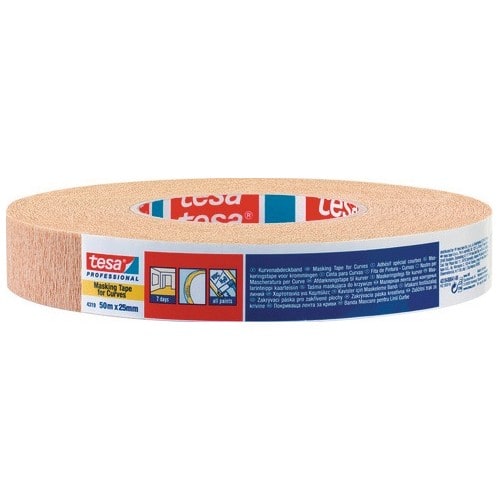 TESA Kreppband tesakrepp® 4319 sta.gekreppt hellbraun L.50m B.25mm Rl.TESA