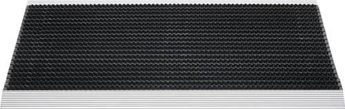 Fußmatte Alu-Anlaufkante schwarz/silber PP/Alu L500xB800xS22mm